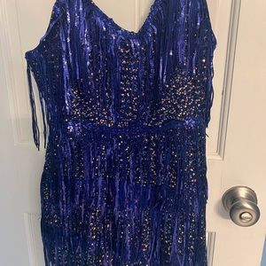 Blue romper size medium